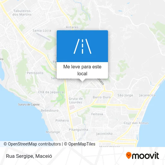 Rua Sergipe mapa