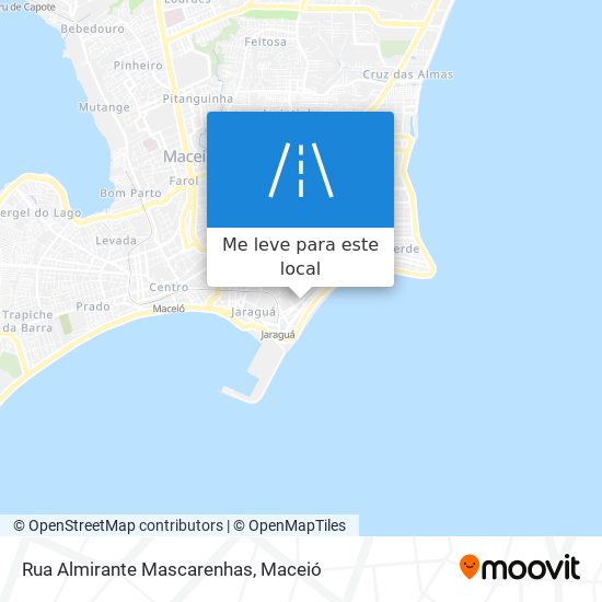 Rua Almirante Mascarenhas mapa