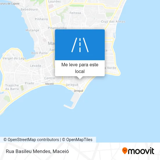 Rua Basileu Mendes mapa