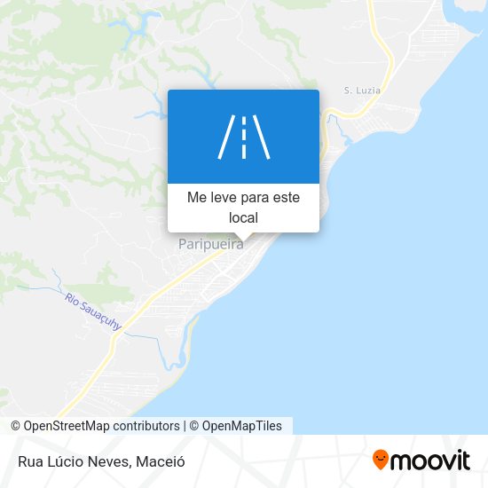 Rua Lúcio Neves mapa