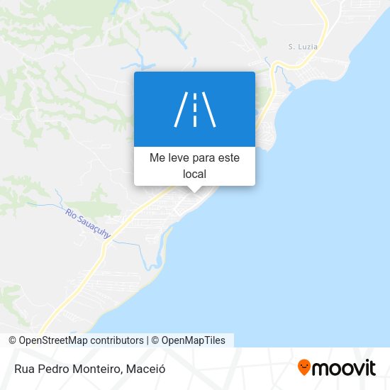Rua Pedro Monteiro mapa