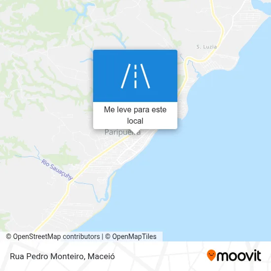 Rua Pedro Monteiro mapa