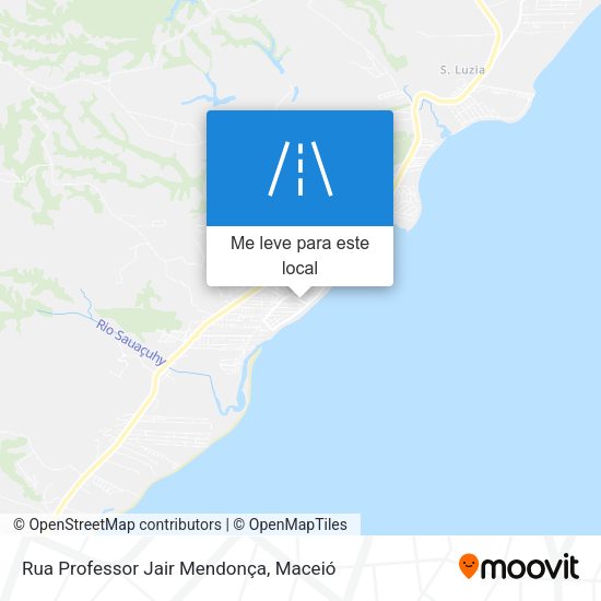 Rua Professor Jair Mendonça mapa