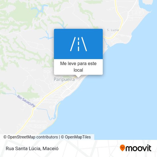 Rua Santa Lúcia mapa
