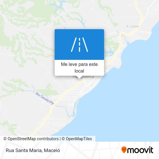 Rua Santa Maria mapa
