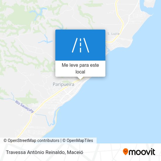 Travessa Antônio Reinaldo mapa