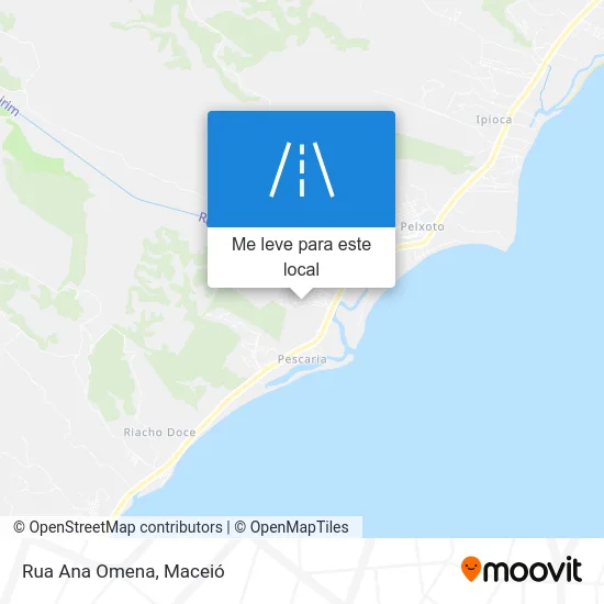 Rua Ana Omena mapa