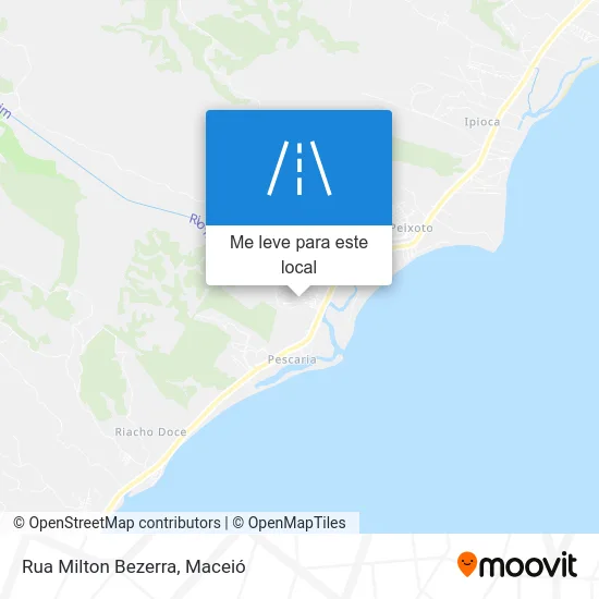 Rua Milton Bezerra mapa