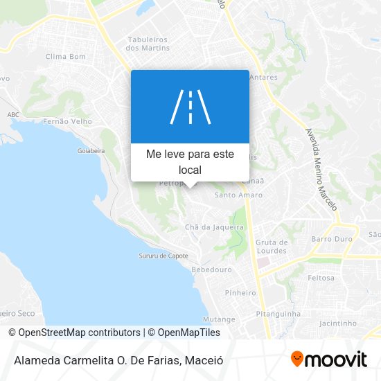 Alameda Carmelita O. De Farias mapa