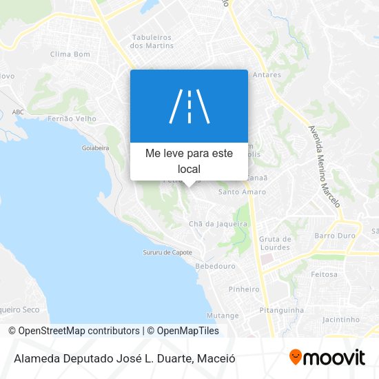 Alameda Deputado José L. Duarte mapa