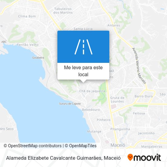 Alameda Elizabete Cavalcante Guimarães mapa