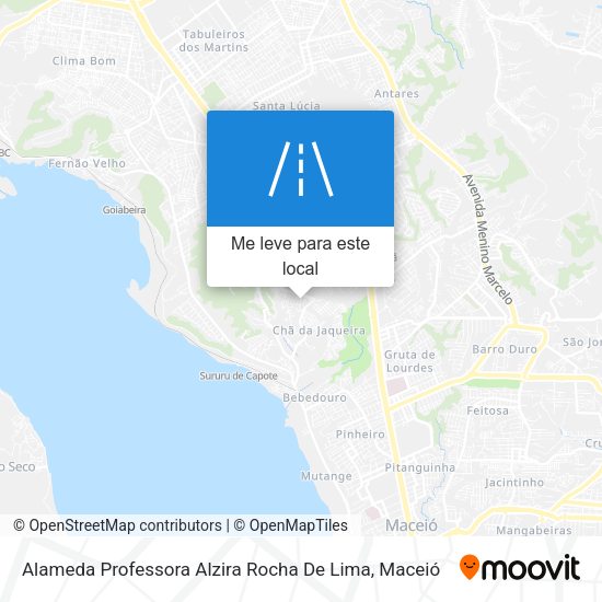 Alameda Professora Alzira Rocha De Lima mapa