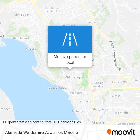 Alameda Waldemiro A. Júnior mapa