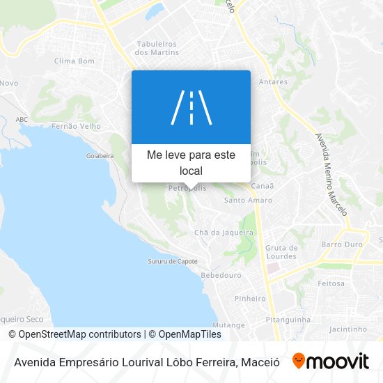 Avenida Empresário Lourival Lôbo Ferreira mapa