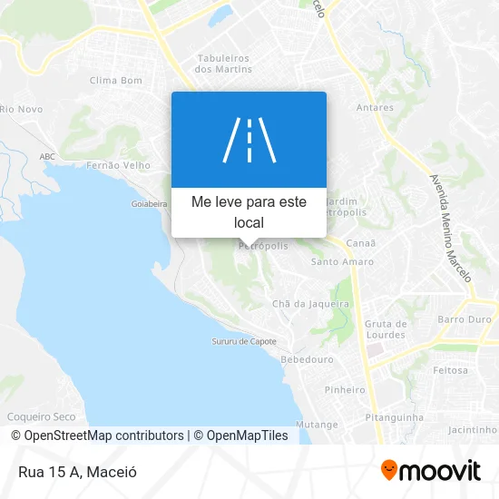 Rua 15 A mapa