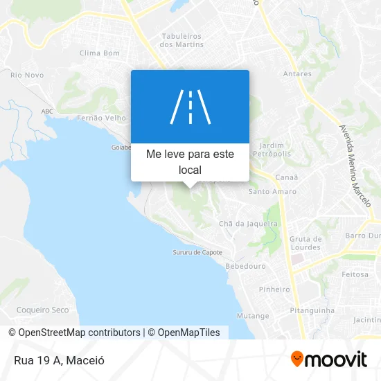 Rua 19 A mapa