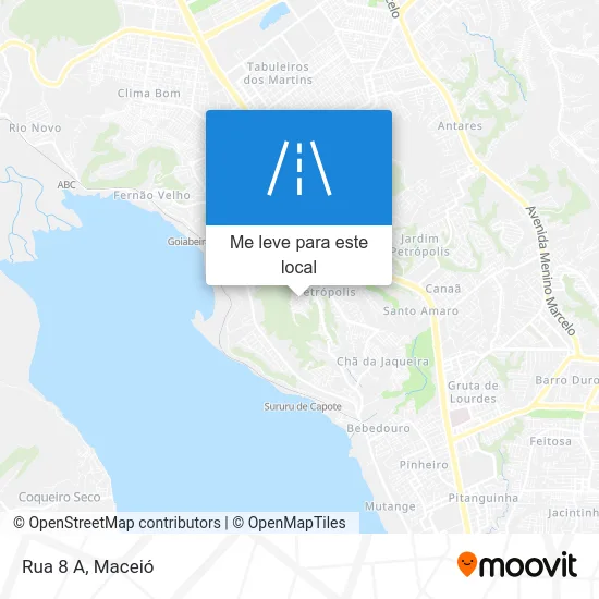 Rua 8 A mapa