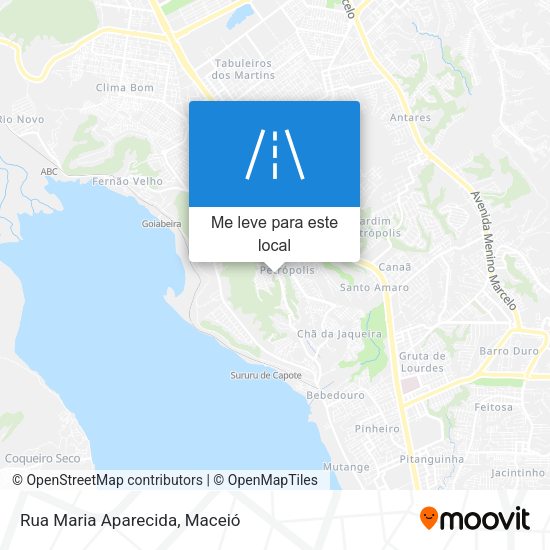 Rua Maria Aparecida mapa