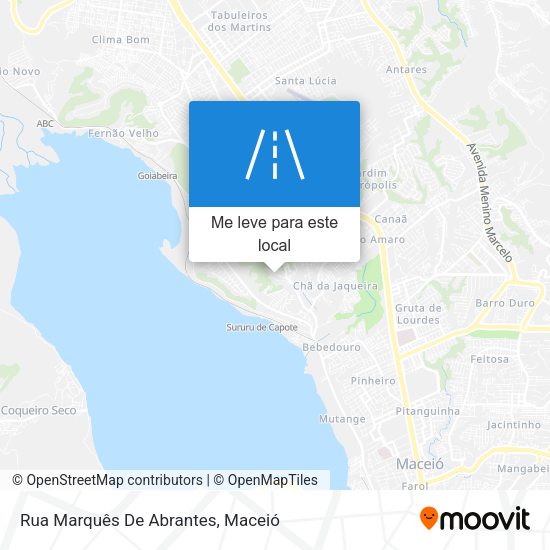 Rua Marquês De Abrantes mapa