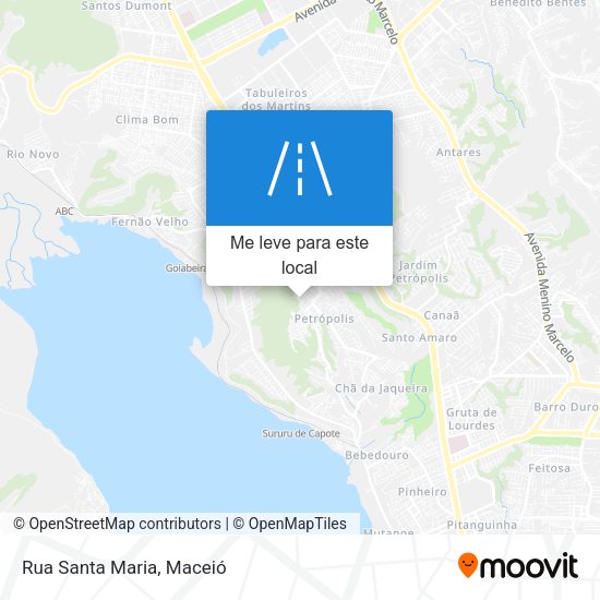 Rua Santa Maria mapa