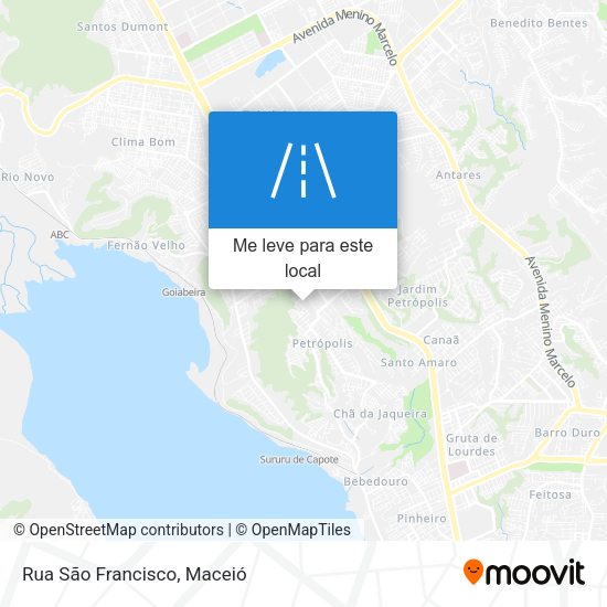Rua São Francisco mapa