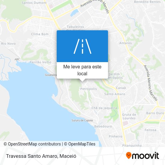 Travessa Santo Amaro mapa