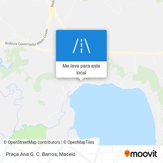 Praça Ana G. C. Barros mapa