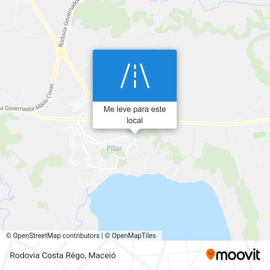 Rodovia Costa Rêgo mapa