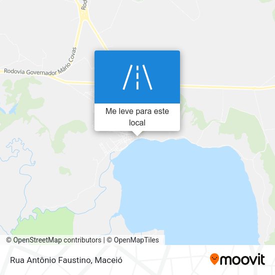 Rua Antônio Faustino mapa