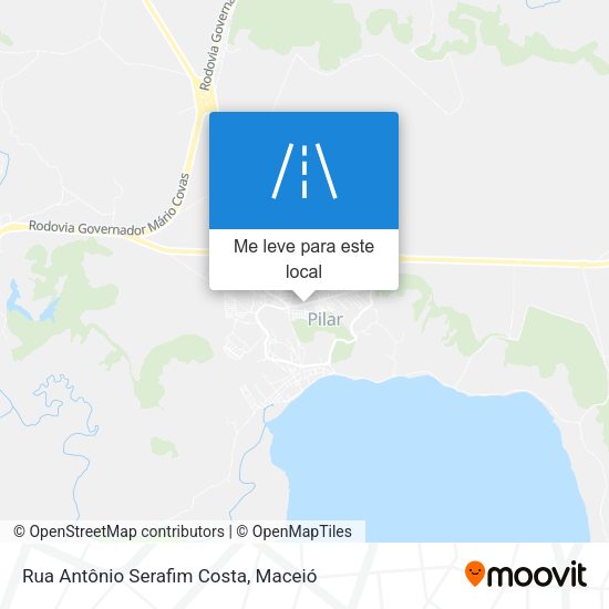 Rua Antônio Serafim Costa mapa