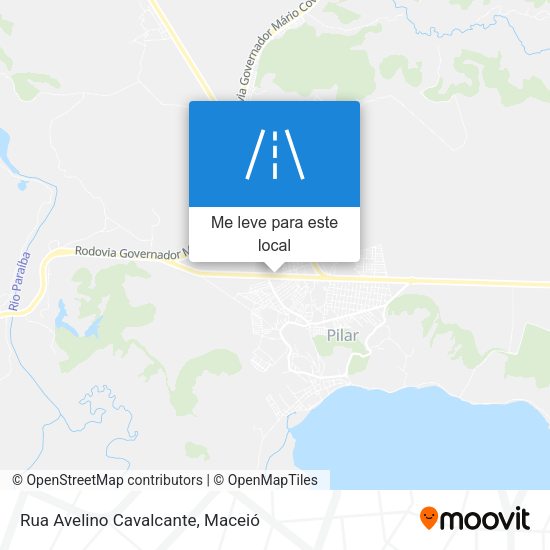 Rua Avelino Cavalcante mapa