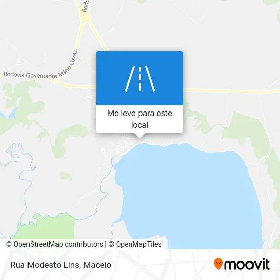 Rua Modesto Lins mapa