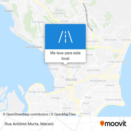 Rua Antônio Murta mapa