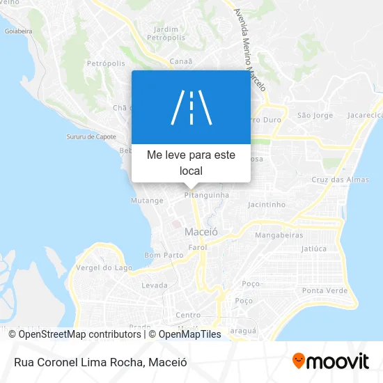 Rua Coronel Lima Rocha mapa