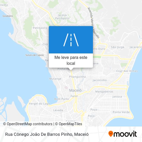 Rua Cônego João De Barros Pinho mapa