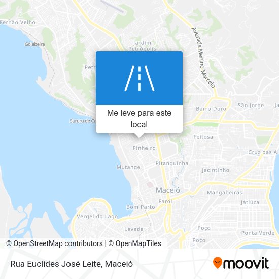 Rua Euclides José Leite mapa