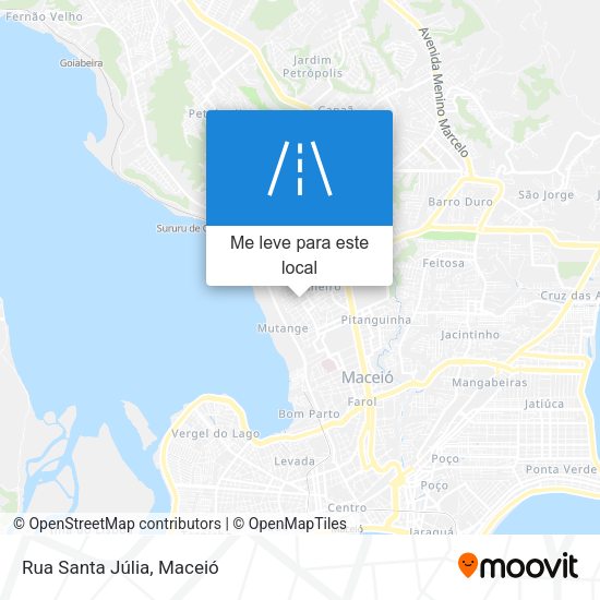 Rua Santa Júlia mapa