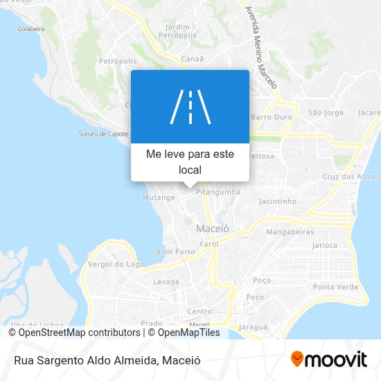 Rua Sargento Aldo Almeida mapa