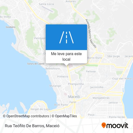 Rua Teófilo De Barros mapa