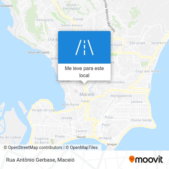 Rua Antônio Gerbase mapa