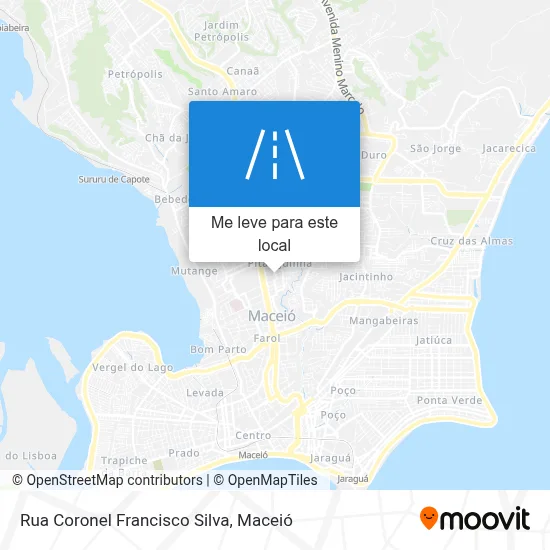 Rua Coronel Francisco Silva mapa