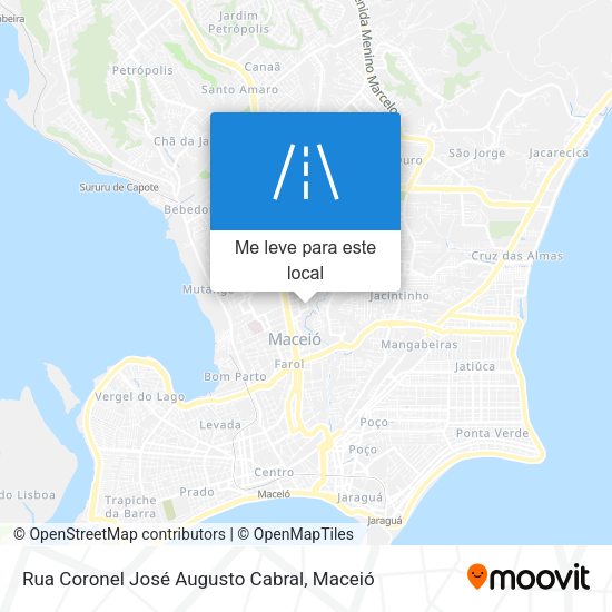 Rua Coronel José Augusto Cabral mapa