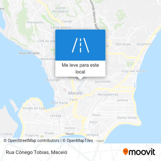 Rua Cônego Tobias mapa
