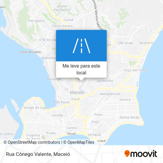 Rua Cônego Valente mapa