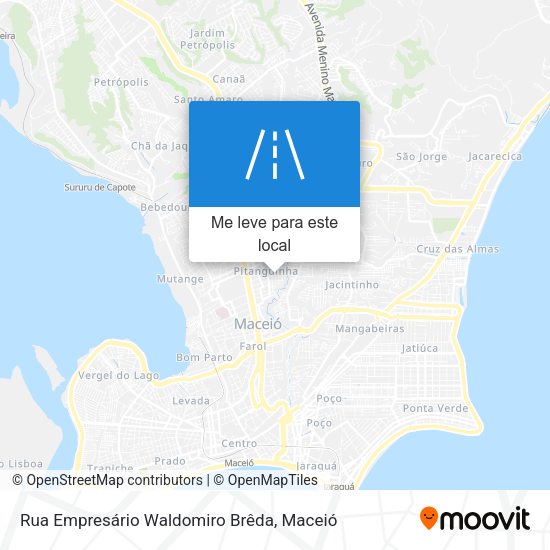 Rua Empresário Waldomiro Brêda mapa