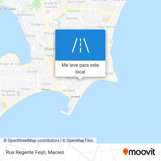Rua Regente Feijó mapa