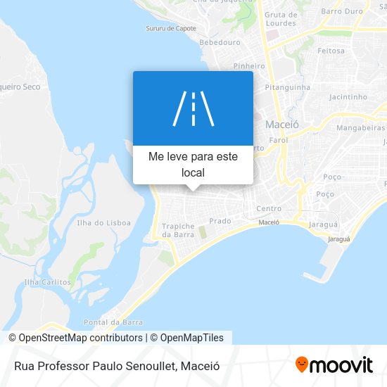 Rua Professor Paulo Senoullet mapa