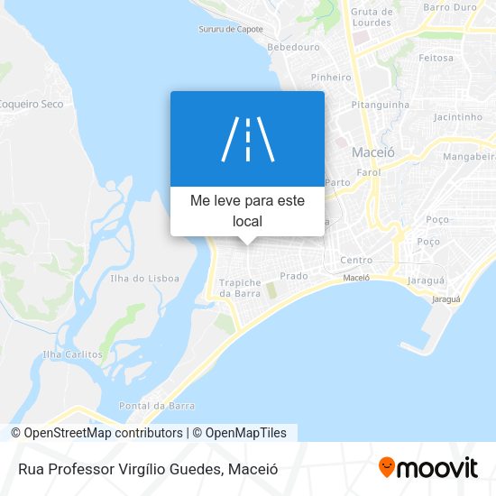 Rua Professor Virgílio Guedes mapa