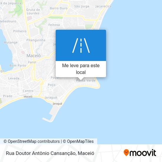 Rua Doutor Antônio Cansanção mapa