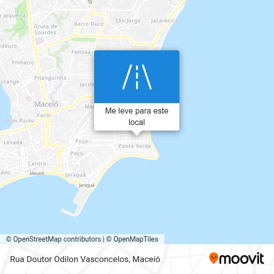 Rua Doutor Odilon Vasconcelos mapa